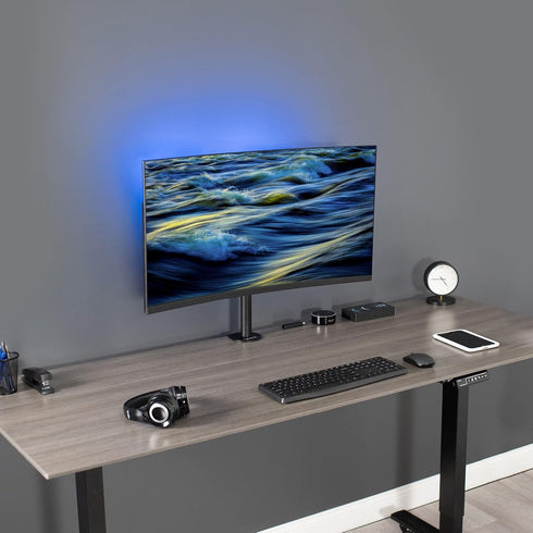VIVO Heavy Duty Desk Mount Stand for 13 to 38 inch LCD Monitor, Holds Standard to Ultrawide Screen