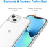 JETech 13 6.1-Inch, Case for iPhone Non-Yellowing Shockproof Phone Bumper Cover, Anti-Scratch Clear Back (Clear)