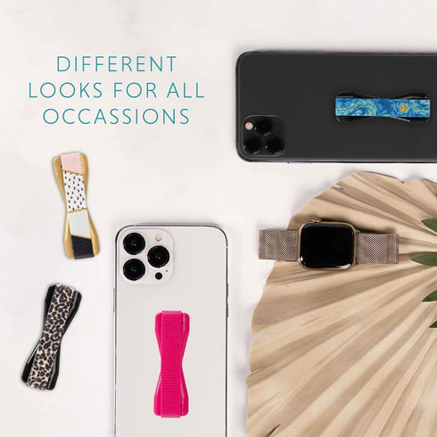 LOVEHANDLE Phone Grip Solid Magenta Color - Universal Phone Strap and Grips for Back of Phone - Convenient Cell Phone