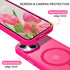 BENTOBEN iPhone 14 Plus Case - Slim Shockproof Magnetic Cover, Translucent Matte Hot Pink, Compatible with MagSafe, 6.7"