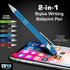 2-in-1 Stylus Ballpoint Pen for Touch Screens - Compatible with Ipad, iPhone, Android - Universal Pens for Tablet - Multi-Use Ballpoint Tip Pens, 6 Pack
