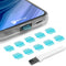 USB-C Plugs 10-Pack, Easy-Grip Design, Compatible with Samsung Galaxy S24-S20, iPhone 15, MacBook, Pixel, Blue