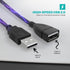 3FT USB to USB Male to Female Extension Cable, USB A Male to USB A Female Data Transfer and Charging Adapter for