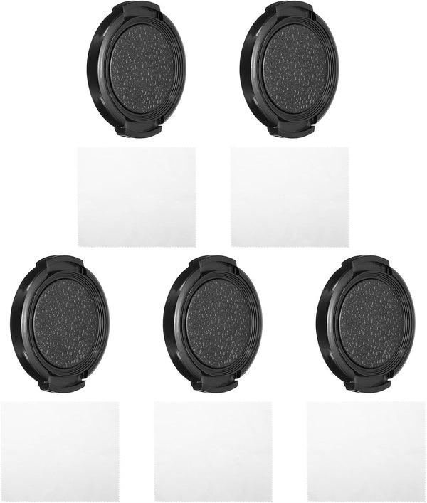PATIKIL 37mm Lens Cap, 5 Pack Snap Camera Lens Cover for Universal DSLR Lenses