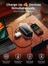 JKELAR 50000mAh Pack 22.5W Power Bank, Portable Charger, Travel Camping Essential Battery with Built-in Cables, PD Fast