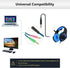 MillSO Headphone Splitter for Computer, 3.5mm TRRS Female to Dual TRS Male Y Adapter for Gaming Headset