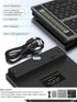 Tioleje 2-IN-1 34-Key Accounting 2in1 Rechargeable Bluetooth Number Pad with Display Calculator - Wireless & Wired