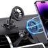 PROfezzion Deluxe Metal Version for MagSafe Car Mount, 2 in 1 Combo Magnetic Phone Holder for Car Compatible with