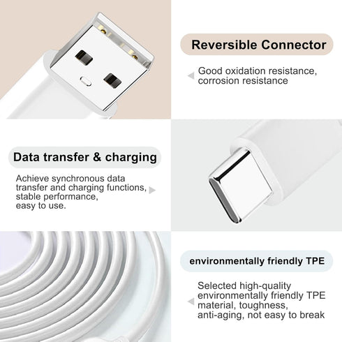 USB C Power Cord 5V Charger for VAVA Baby Monitor Handheld Screen Adapter, 5ft Charging Cord