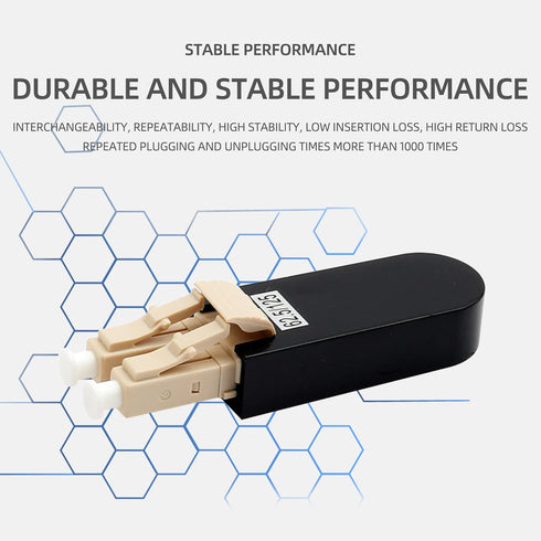 LC/UPC Fiber Optic Circuitors Connector - SM & MM Fiber Optic Loopback Adapter, LC Interface Signal Loop Connector