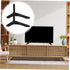 Happyyami Universal No-Drill TV Stand Base for LCD LED TVs Heavy-Duty Metal Legs Cable Management Desktop Mount