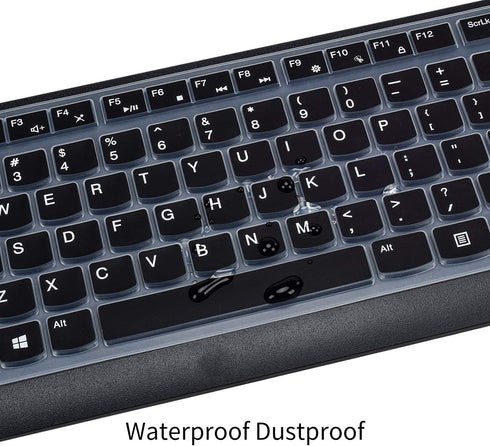CaseBuy Keyboard Cover for Lenovo 510 Wireless Keyboard - GX30N81775, Black Protector Skin