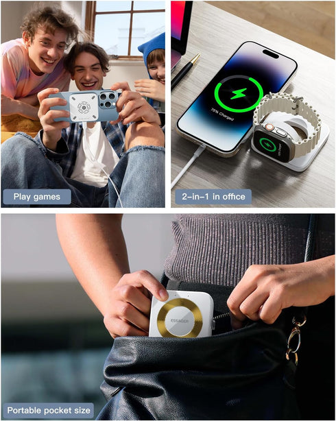 ?????????????? 2 in 1 Wireless Charging Station, Magnetic Detachable Charger for Apple, Compatible with iPhone 15/14/13/12,