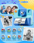 Kids Instant Print Camera - 24MP & 1080P Selfie Digital Camera with 3 Roll No-Ink Print Paper, 32G SD Card