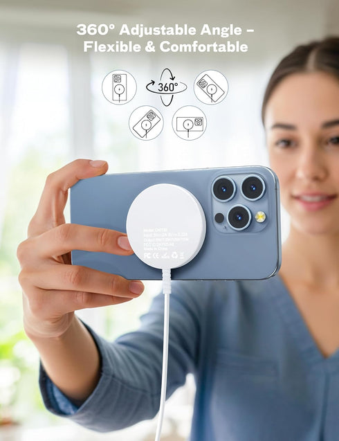 MagSafe Charger Magnetic Wireless Charging Pad for iPhone 16 15 14 Pro Max Plus 13 12 Pro Max & AirPods