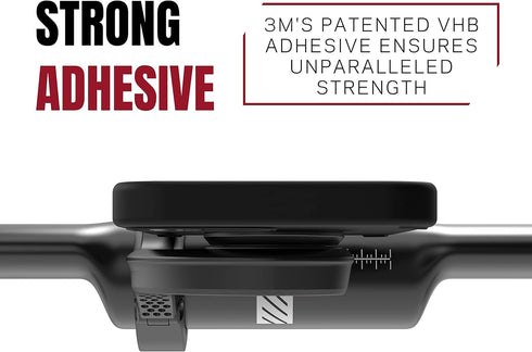 KOM Cycling Edge Universal Phone Adapter - Attach Smartphone to Any Bike Mount, Quarter Turn Adhesive Adapter