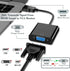 Wanme HDMI to VGA Adapter, High-Speed HDMI to VGA Converter Adapter (Male to Female) for Computer, Laptops, PC