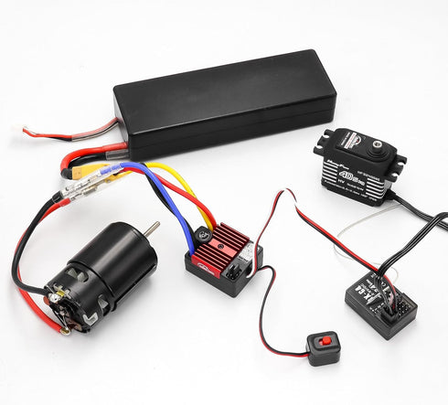 60A 2-3S 370 380 540 550 1/10 Brushed ESC Electronic Speed Controller Waterproof ESC for Brushed Motor Remote Control