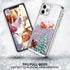 Shop iPhone 14 Pro Christmas Case: Glitter Sparkle Liquid Floating, Shockproof Clear TPU Bumper, Colorful Santa Claus