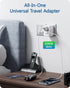 LENCENT Universal Travel Power Adapter, 30W Wall Charger with 3 USB C, 2 USB A Fast Charging, Worldwide Plug Adaptor