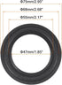 MECCANIXITY Rubber Speaker Foam Edge Surround Rings 3 Inch 47mm x 75mm Perforated Subwoofer Rings Replacement Parts for Speaker Repair or DIY Black 2 Pcs