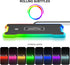 Wireless Charger Fast Wireless Car Charger, Light Up Charging Pad for Car Cell Phone, RGB Cordless Charger for S23/S22,