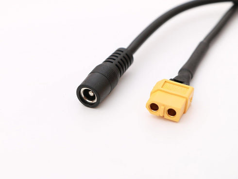Amass XT60 Female DC to 5.5mm/2.5mm Female Power Adapter Cable for RC FPV