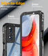 Waterproof Phone Case for Motorola Moto G Play 2024, Built-in Screen Protector, Shockproof Rugged Cover