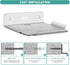 Small Wall Shelf, 4.7" Floating Shelves for Speakers, Smart Home Devices, for Bedroom, Gaming Room, Living Room (Silver)
