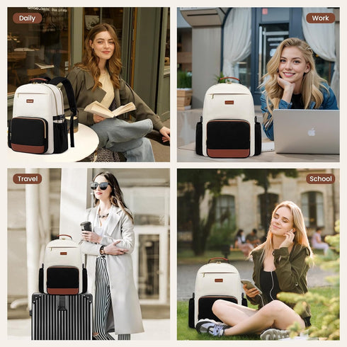 Backpack Cup,15.6 Inch Backpack Backpack LOVEVOOK Laptop for Women with Pouch Pocket for Large Capacity Laptop Computer