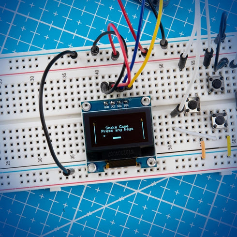ELEGOO 3PCS 0.96 Inch SSD1306 I2C OLED Display Screen Module Compact Self-Luminous Display Mini Screens for Arduino