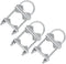 Double Antenna Mast Clamp V-Jaw Bracket, Heavy Duty Pipe Mounting Hardware, 3 Sets for Outdoor Antenna