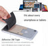 6 Pack Cell Phone Card Holder Pocket, Silicone Stick on Wallet for iPhone 15/14/13/12 Pro Max, Samsung Galaxy, Black