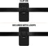 Mopaclle Nylon Holster for iPhone 15 Pro Max, 14 Pro Max, 13 Pro Max, Cell Phone Holster Pouch for Galaxy A15 A14 A25