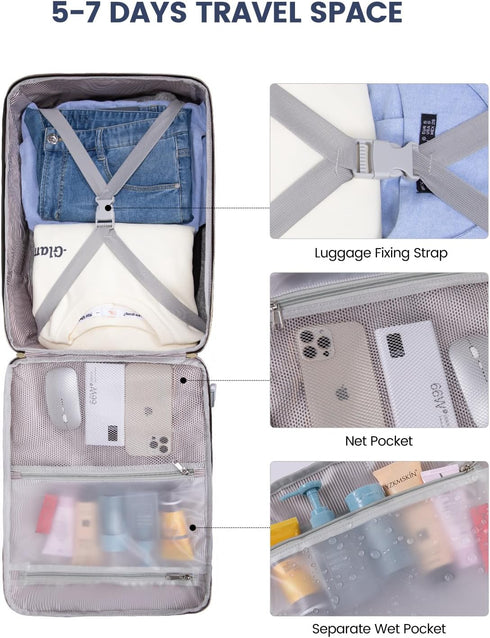 Backpack 40L Backpack 17" 3 Packing LOVEVOOK Large Travel for Women & Men, Carry on for Airplanes, TSA Personal Item