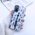 Compatible Samsung Galaxy S20+ Plus Case, 3D Embossed Grey Cactus White Shell Design, Rugged Shockproof