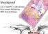 jioeuinly Maxwest Nitro 55a Case Cover with Tempered Glass Screen Protector, Gold Glitter + Luminous, Hard PC + Soft