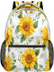 Wicewott Yellow Sunflower Bouquet Backpack for Women Men Large Capacity 18in Backpacks Waterproof