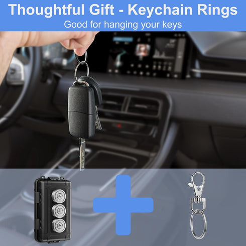 Upgraded Waterproof Magnetic GPS Tracker Box, Magnetic Key Holder for Car, Fits Most Brands GPS, Magnetic Stash Box
