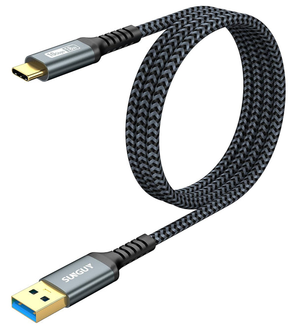 SUNGUY USB C Cable 3FT, 10Gbps USB 3.1 Gen2, 3A Fast Charging for iPhone 15/15 Pro Max, Galaxy S23/S22/S21/S20, Pixel.