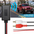 Car Universal Wireless Bluetooth Cable Adapter, 2 RCA Aux Audio, Car Radio Connector Input, 12V Stereo Wireless Play