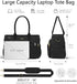Bagstellar 15.6 inch 40oz Teacher Bags for Women, Laptop Work Tote Bag Quilted Nurse Bible Computer Shoulder Bag