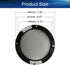 Heyiarbeit 2Pcs 6.5" Speaker Grill Cover, Round Metal Mesh Speaker Grills Guard Protector, Decorative Circle Black