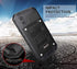 Beasyjoy iPhone X Case, Heavy Duty Metal Cover with Full Body Protection, Shockproof, Dustproof, Rugged, Black, 5.8