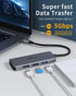 MOKiN USB C to Dual HDMI Adapter Docking Station - USB C Hub with Dual HDMI, 3 USB Ports, PD Compatible for Dell XPS