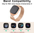 Magnetic Bands Compatible with Fitbit Sense 2/Fitbit Versa 4/Fitbit Sense/Fitbit Versa 3, Mesh Stainless Steel Bling