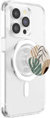 Tropical Botanical PopSockets MagSafe PopGrip - Beige Brown Exotic Minimalist Abstract for iPhone