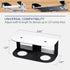 Under Desk Laptop Storage Mount, Metal Holder for Devices Thickness 1.37", with Anti-Scratch Silicone (White)