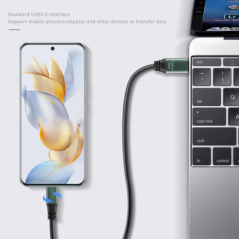 Kumiho USB C to USB A Cable, USB 3.1 Gen1 5Gbps Data Cable for VR, Camera, Laptop, 30 Ft