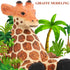 Beavorty Wooden Giraffe Mobile Phone Holder, Telephone Stand, Cellphone Support for Desk Office Accessories